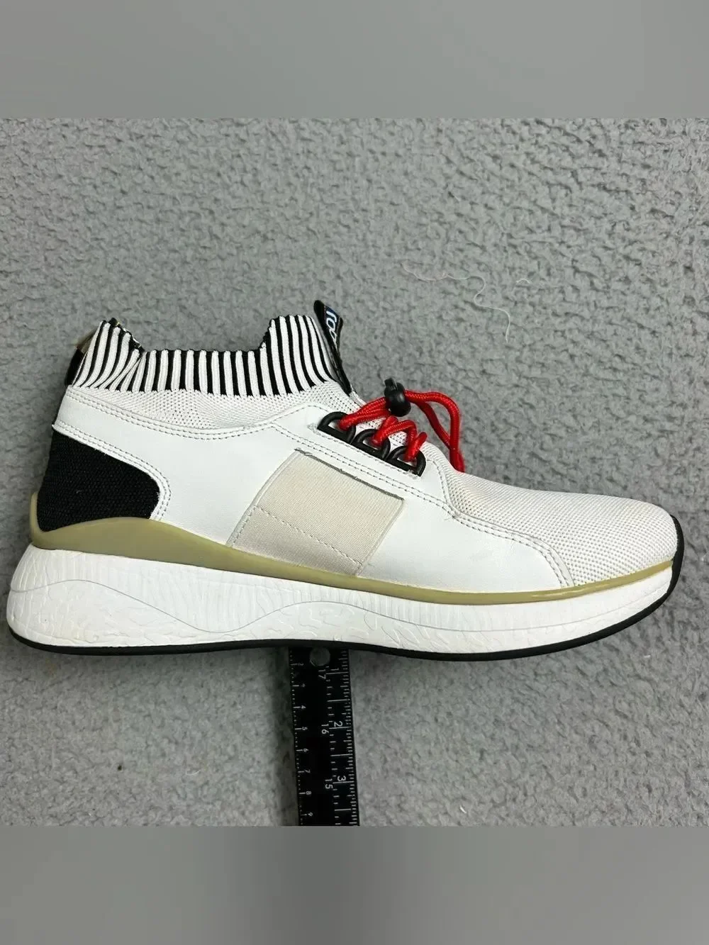 ROBERTO CAVALLI SPORT MENS SNEAKERS WHITE SIZE 8 1/2